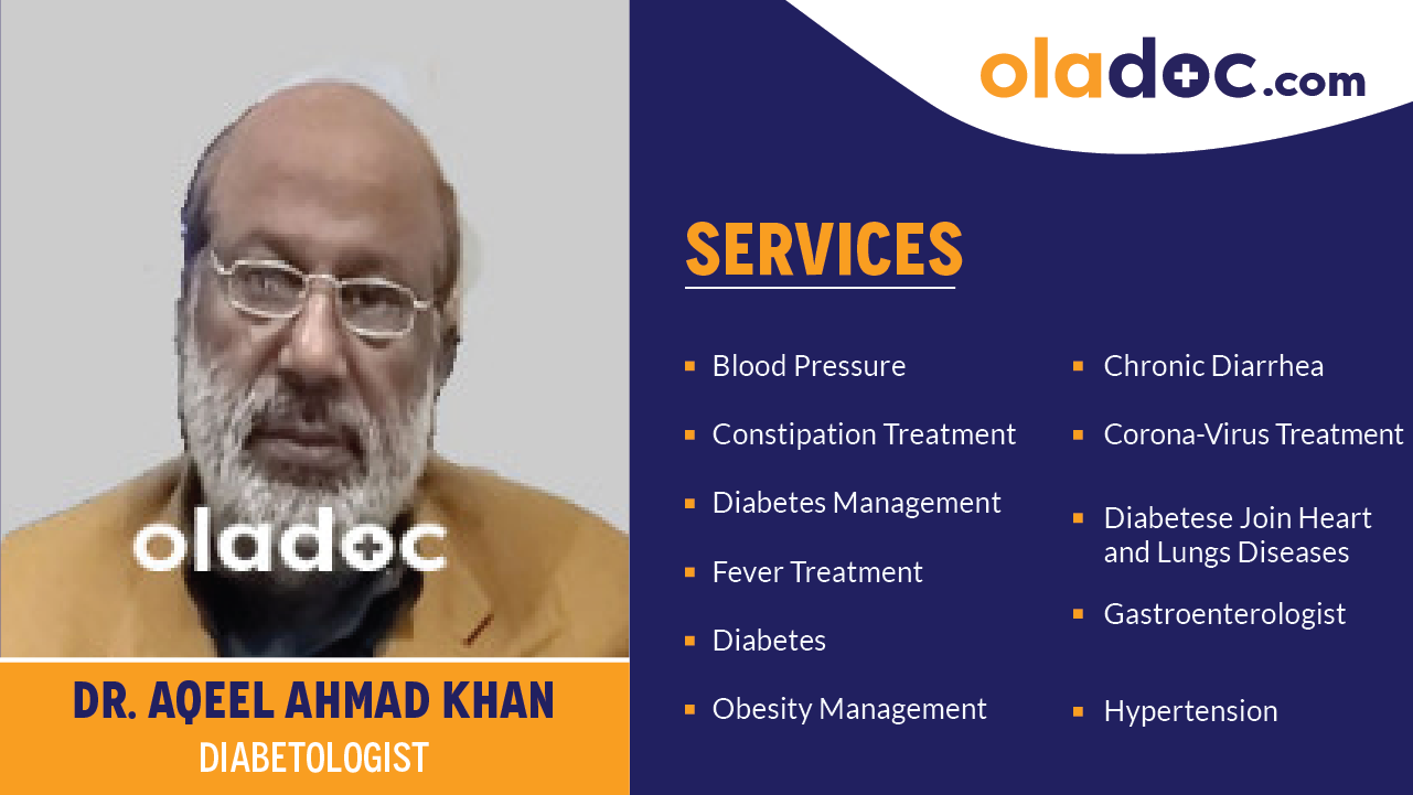 Services provided by Dr.Aqeel Ahmad Khan